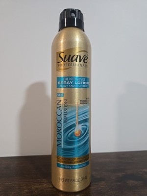 Suave Gold Professionals Silkening Spray Lotion Body Moisturizer HTF