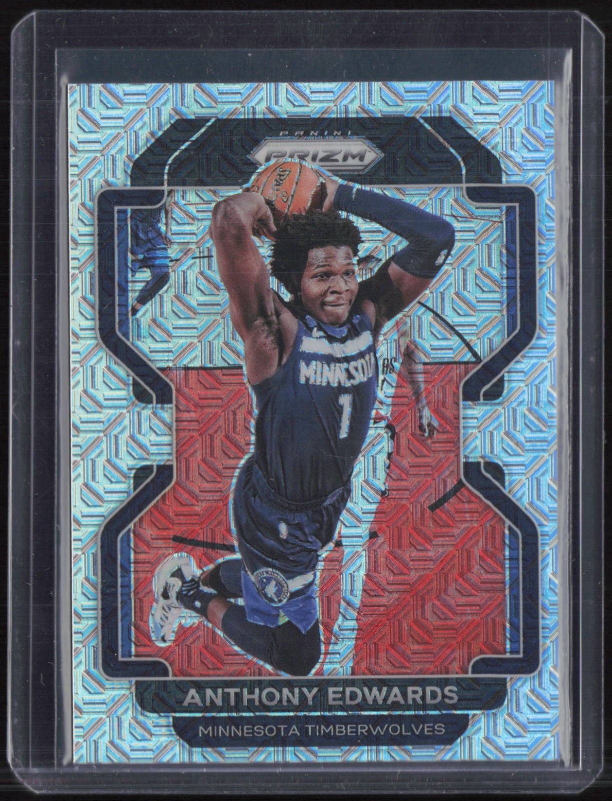 2021 Panini Prizm Silver Mojo #37 Anthony Edwards 19/25