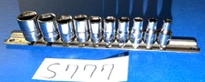 SNAP-ON TOOLS 10 PIECE 1/4 DRIVE SAE. SHORT SOCKET SET 6 POINT 110TMY