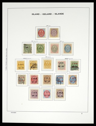 ICELAND 1873-2010 MNH MH Used in Schaubek Hopflug Set Album Stamp Collection - Picture 2 of 12