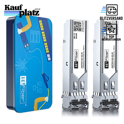 SFP Transceiver 1000BASE-SX 1.25G Multimode 2 Stück für Cisco Ubiquiti Mikrotik