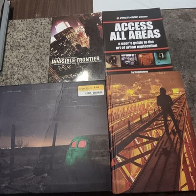 URBAN EXPLORATION ABANDONED BUILDINGS LOT OF 4 BOOKS ACCESS ALL AREAS HIDDEN
