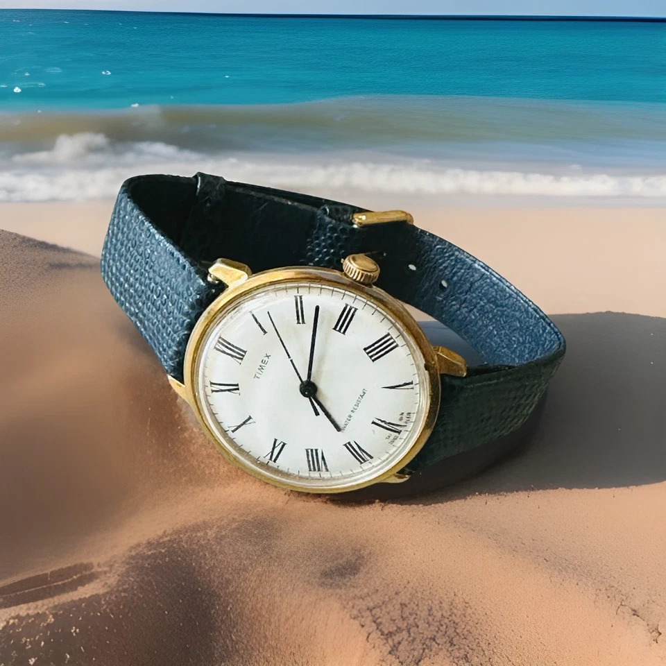 Reloj Timex 26160 mecánico vintage 35 mm en muy buena condición GWO - caja y certificado original. Foto 2 de 4