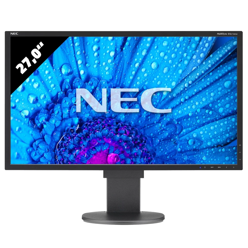 NEC MultiSync EA273WMi-BK 27 Zoll Monitor 1920x1080 FHD IPS 6ms Schwarz