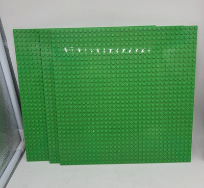 interlocking building block Large 32 x 32 Flat Base Plate 10X10'' Green Lot Of 3