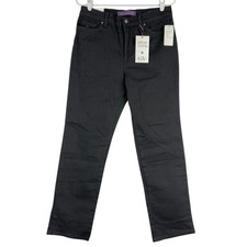 Gloria Vanderbilt Women's Amanda Original Slimming Black Denim Jeans Sz 10P NWT