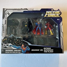 DC Comics Metal Force Team up Brainiac Vs Batman Superman The Flash Set 4