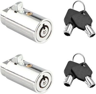 2 Pack Tubular Vending Machine Lock Key Universal Fit Soda Snack Gumball