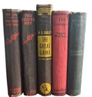 Lot of 5 Vintage Crime Books Murder Noir Mysteries Edgar Wallace Crime Club etc