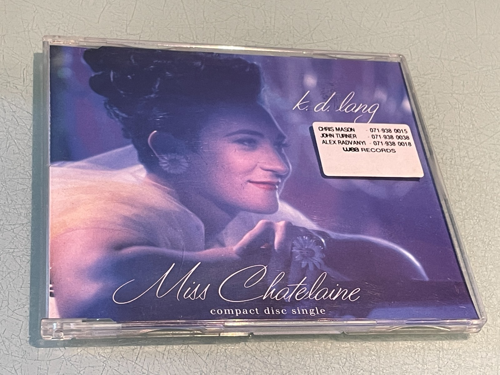 K. D. Lang - Miss Chateleine - 4 Track CD Single EP - 1992 WEA Promo