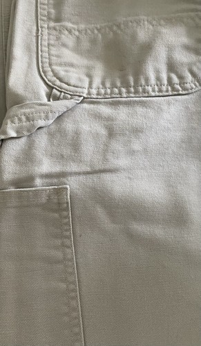 Pantalones cargo vintage Carhartt utilitarios para hombre 36/30 beige lona relajados B11 STN - Imagen 5 de 7