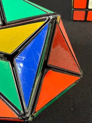 Vintage Rubik's Cube Lot Alexander's Star Puzzle 4x4 2x2 1982