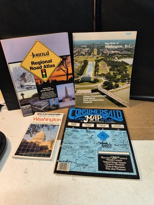 Vintage 1980's Washington DC And Vicinity Maps