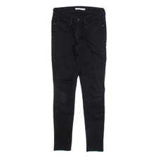 LEVIS 711 Jeans Donna Neri Slim Skinny W26 L27