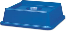 4PACK Rubbermaid Commerical Recycle Bin Top Bottle/Cans FG279100DBLUE