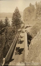 Corbett, Oregon Crossing Shepperd's Dell, Columbia River Highway Vintage RPPC