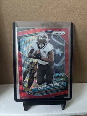 2025 Panini Prizm Travis Etienne Jr. Red Wave #/149