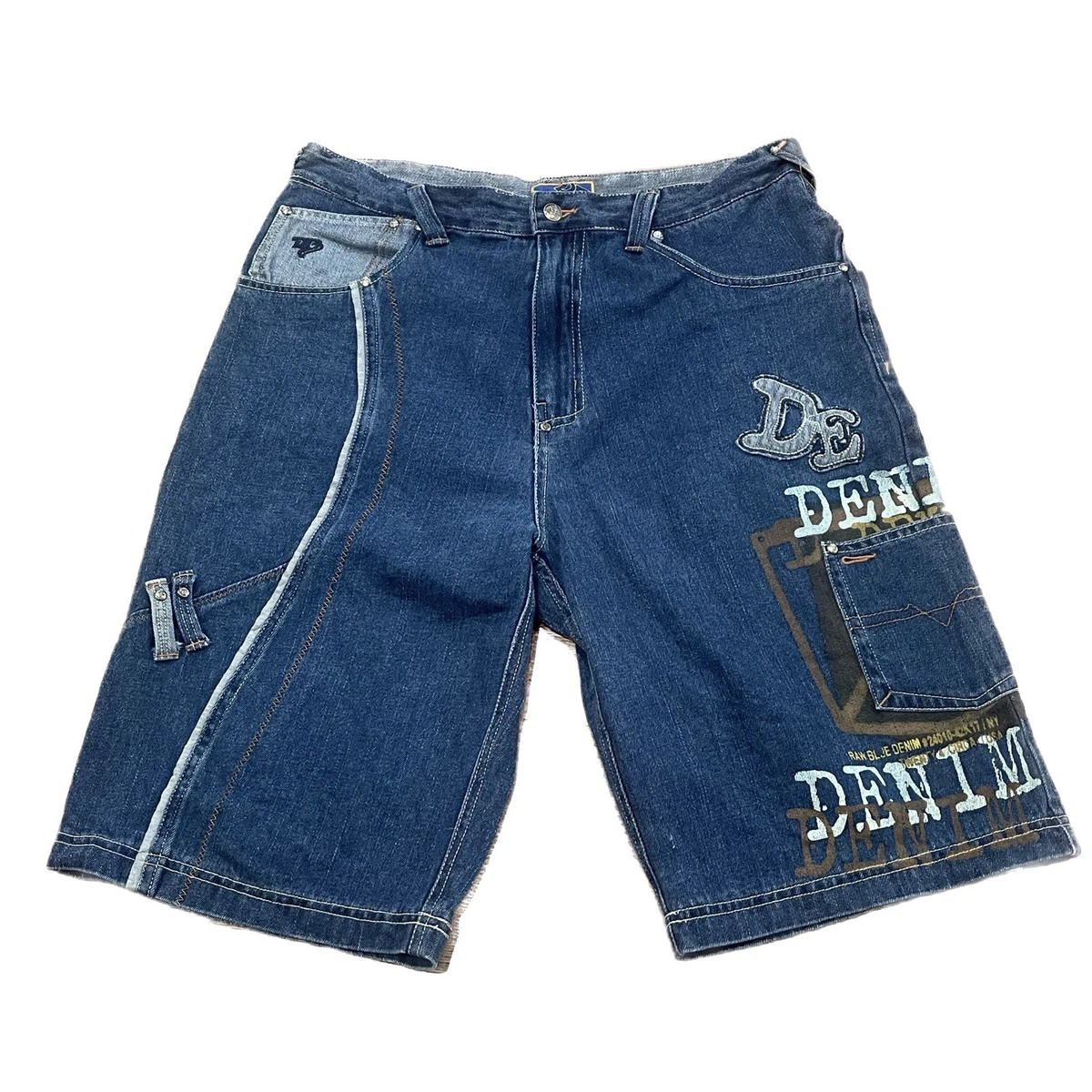 Raw Blue Denim Regular Size Shorts for Men for sale | eBay