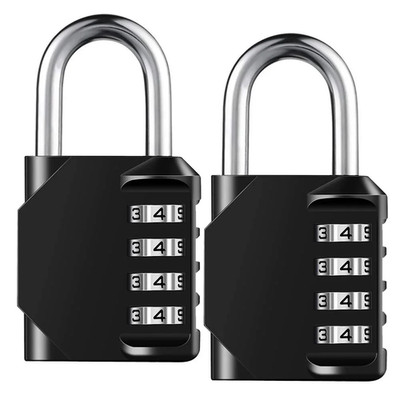 1pc Combination Lock Resettable 4 Digit Padlock with Combination Waterproof and
