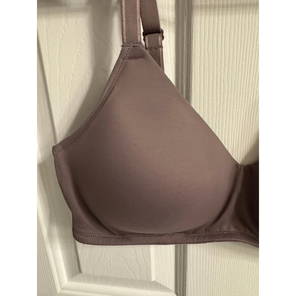 Sujetador Camiseta Jockey Suave y Elegante Forrado en Microfibra Cobertura Completa 36C Taupe Foto 4 de 4
