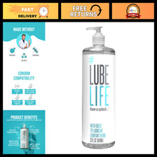 Water-Based Personal Lubricant - Toy-Safe, Non-Staining, Easy Clean-Up, 32 Fl Oz