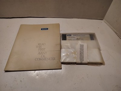 Rare MS-Dos Operating System Wang Pc/88