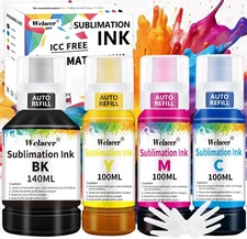 Sublimation Ink 440ML Autofill Bottles Refill for ET-2800 ET2400 ET-15000 ET-...
