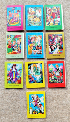 Treasure Hour 10 Miniature Children's Books Murrays Sales & Service Co 1950/60s