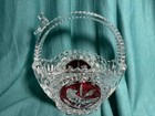 Hofbauer Byrdes Ruby Red Bird Crystal Handled Basket — photo 2