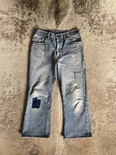 Vintage BIG E LEVIS 505 1960s Distressed Jeans Talon Zipper True Vintage