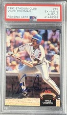 1992 Topps Stadium Club - Vince Coleman #40