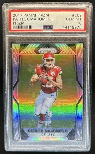 2017 Panini Prizm Patrick Mahomes II RC Rookie #269 Chiefs PSA 10 GEM MINT