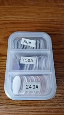 80pc Pedicure Sanding Paper Discs 25mm With Metal Drill Bit Foot File Grit 80-24