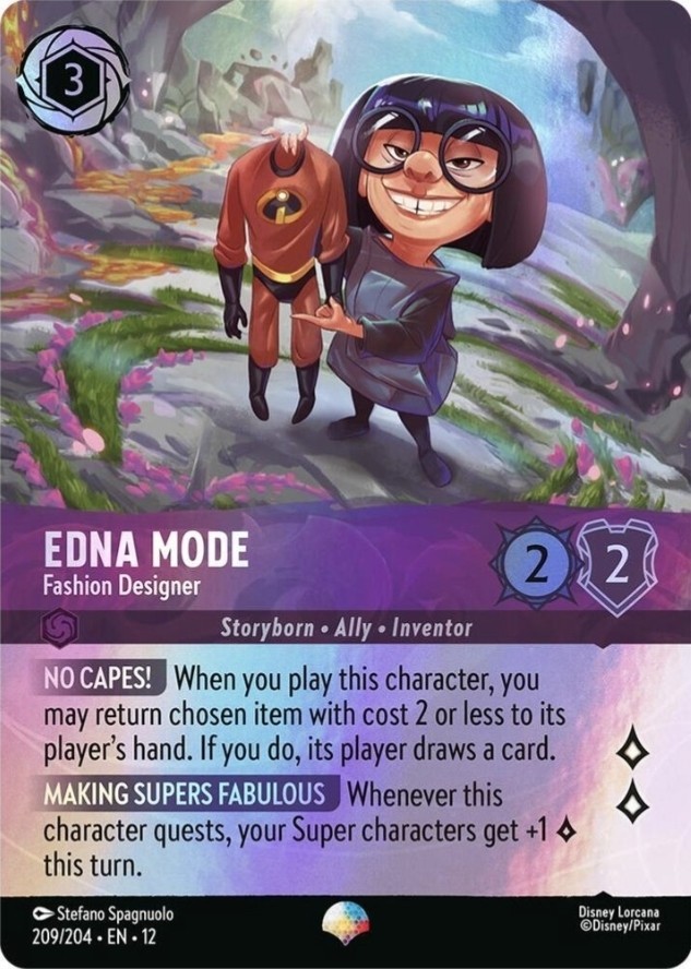 Edna Mode - Fashion Designer (Epic) 209/204 Wilds Unknown Holo