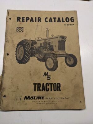 Minneapolis Moline MM Repair Catalog Parts Book M5 Tractor R-2020A OEM