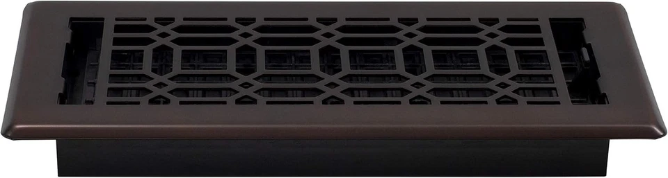 Rejillas decorativas NGH410-RB registro de piso, 4x10 4x10, acabado bronce frotado  Foto 3 de 4