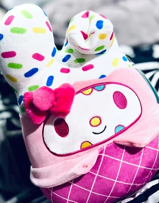 Squishmallows Sanrio 8” MY MELODY Raspberry Pink Ice Cream