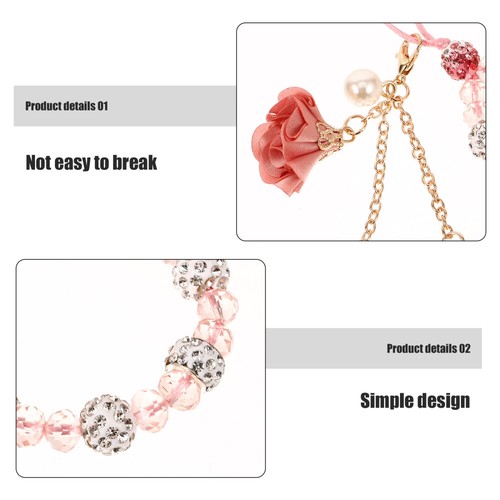 Handykette Gipsblume Damen Handy-Armband-Anhänger Handgelenksgurt - Zdjęcie 2 z 12