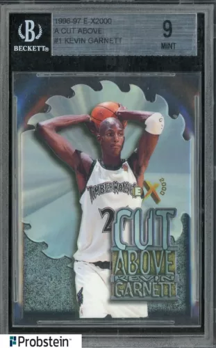 1996-97 Skybox E-X2000 A Cut Above #1 Kevin Garnett Timberwolves BGS 9 MINT