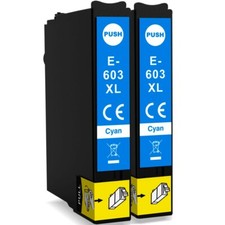 2 Cyan Ink Cartridge for Epson XP2100 XP2105 XP3100 XP3105 XP4100 XP4105