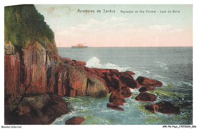 APKP6-0369-BRAZIL - SAINTS - Santos Surroundings - Porchat Island Rocks -