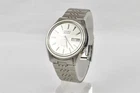 Seiko 5 Actus Men Automatic Day Date Watch Silver Japan Vintage