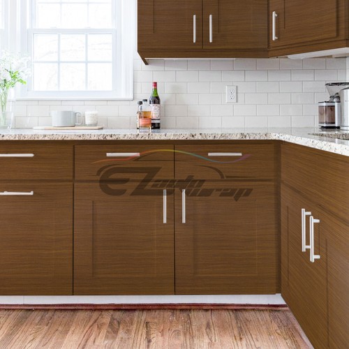 Matte 48" Wood Grain Vinyl Wrap Sticker Decal Car Home Kitchen Decoration DIY - Picture 135 of 140