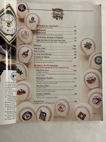MLB Pittsburgh Pirates 1994 All Star Game official program - Picture 20 of 24