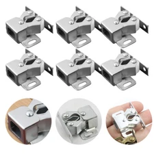 12Pcs Spring Buckle Stainless Steel Cabinet Door Latch Closer Hardwares Roller