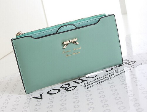 Cute Bow Women's Wallet Long PU Leather Thin ID Credit Card Holder Purse Handbag - Picture 16 of 17