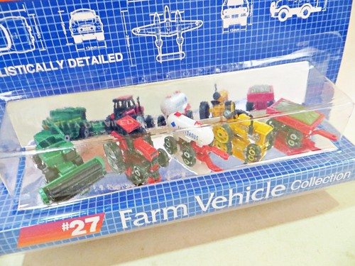 MICRO MÁQUINAS 27 'COLECCIÓN DE VEHÍCULOS AGRÍCOLAS' GALOOB. VINTAGE. SIN USAR, EN CAJA/CARDADO. - Imagen 3 de 8