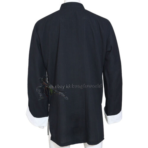 25 Farben maßgeschneiderte maßgeschneiderte Kung Fu Jacke Wing Chun Mantel Tai Chi Top Wushu Kleidung - Bild 9 von 9