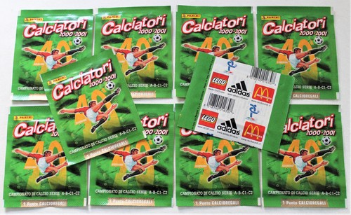 Panini CALCIATORI 2000/2001 00/01 ITALY - 10 Tüten Packets Bustine RARE!