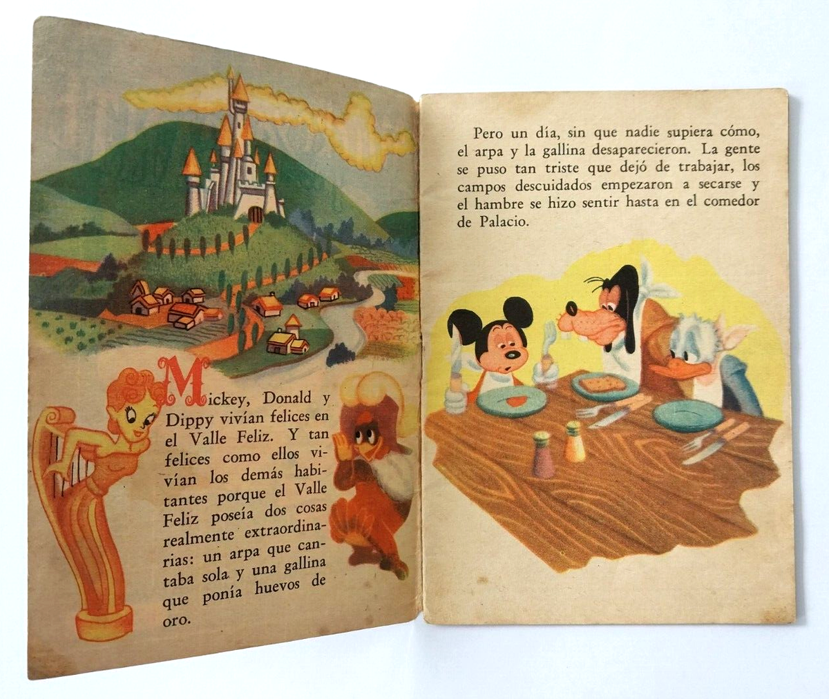Vintage 1952 Argentina Disney Children's Book Mickey Mouse Brave